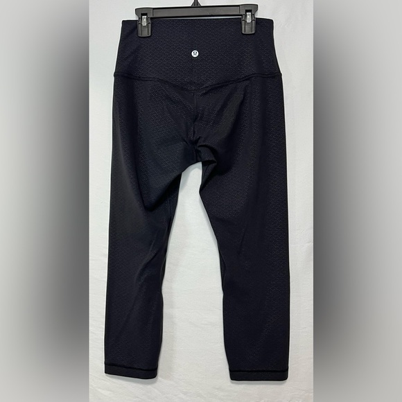 Lululemon Align High Rise Crop Embossed Activewear Yoga Workout Gym Leggings - Picture 9 of 11